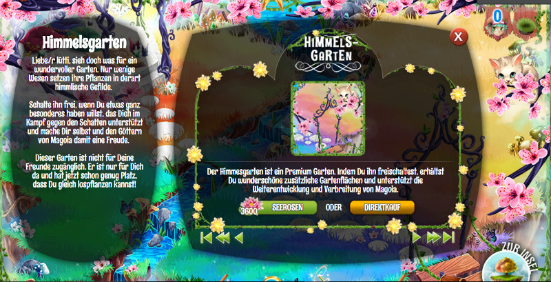 Leerer Garten im Hintergrund